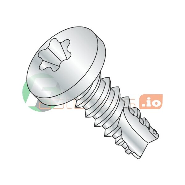 Newport Fasteners Thread Cutting Screw, #8 x 1 in, Zinc Plated Steel Pan Head Torx Drive, 5000 PK 235535 - main
